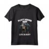 Donna Plott Hound Dog Dad Maglietta con Collo a V - Cute Hand Drawn Art Design - Great Christmas Birthday Gift