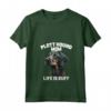 Donna Plott Hound Dog Dad Maglietta con Collo a V - Cute Hand Drawn Art Design - Great Christmas Birthday Gift