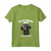 Donna Plott Hound Dog Dad Maglietta con Collo a V - Cute Hand Drawn Art Design - Great Christmas Birthday Gift