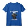 Donna Plott Hound Dog Dad Maglietta con Collo a V - Cute Hand Drawn Art Design - Great Christmas Birthday Gift
