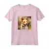 Portoghese Podengo Pequeno - Maglietta Cane Giardino Fiori Pittura - Regalo per Amanti dei Cani