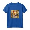 Portoghese Podengo Pequeno - Maglietta Cane Giardino Fiori Pittura - Regalo per Amanti dei Cani