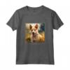Portoghese Podengo Pequeno - Maglietta Cane Giardino Fiori Pittura - Regalo Personalizzato per Proprietari di Cani