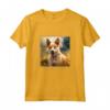 Portoghese Podengo Pequeno - Maglietta Cane Giardino Fiori Pittura - Regalo Personalizzato per Proprietari di Cani
