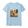 Portoghese Podengo Pequeno - Maglietta Cane Giardino Fiori Pittura - Regalo Personalizzato per Proprietari di Cani