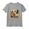 Portoghese Podengo Pequeno - Maglietta Cane Giardino Fiori Pittura - Regalo Personalizzato per Proprietari di Cani