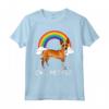 Arcobaleno Portoghese Podengo Pequeno Ew People Unicorn Dog Maglietta - Ideale Regalo per Amanti dei Cani Pazzi