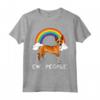 Arcobaleno Portoghese Podengo Pequeno Ew People Unicorn Dog Maglietta - Ideale Regalo per Amanti dei Cani Pazzi