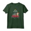 Podengo Pequeno Natale Cane Camion Plaid Divertente Maglietta - Regalo Unico per Amanti del Podengo Pequeno - Acquista Online per Natale