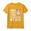 Sorry I Can't I Have Plans With My Portuguese Podengo Pequeno - Programmi Con Il Mio Cane Podenco Portoghese Maglietta - Regalo Divertente per Amanti dei Cani