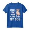 Sorry I Can't I Have Plans With My Portuguese Podengo Pequeno - Programmi Con Il Mio Cane Podenco Portoghese Maglietta - Regalo Divertente per Amanti dei Cani