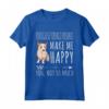Podenco Portoghese Cani Mi Redono Felice Maglietta - Design Divertente per Amanti del Cane - Ideale come Regalo per il Cane
