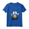 Donna Portoghese Podengo Pequeno Mountain Paw Design Cane Mamma Papà Maglietta con Collo a V - Regalo per Amanti dei Cani - Ideale per Natale o Compleanni