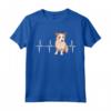 Portoghese Podengo Pequeno Heartbeat Dog Lover Maglietta - Regalo Divertente per Amanti dei Cani