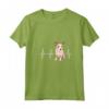 Donna Portoghese Podengo Pequeno Heartbeat Dog Lover Maglietta con Collo a V - Regalo per Amanti dei Cani - Ideale per Amici e Familiari