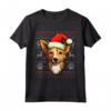 Portoghese Podengo Pequeno Santa Cappello Natale Divertente Cane Mamma Maglietta - Regalo Ideale per Amanti dei Cani - Acquista Online per Natale o Compleanni