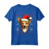 Portoghese Podengo Pequeno Santa Cappello Natale Divertente Cane Mamma Maglietta - Regalo Ideale per Amanti dei Cani - Acquista Online per Natale o Compleanni