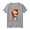 Portoghese Podengo Pequeno Santa Cappello Natale Divertente Cane Mamma Maglietta - Regalo Ideale per Amanti dei Cani - Acquista Online per Natale o Compleanni