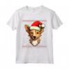 Portoghese Podengo Pequeno Santa Cappello Natale Divertente Cane Mamma Maglietta - Regalo Ideale per Amanti dei Cani - Acquista Online per Natale o Compleanni