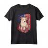 Bandiera Americana 4 Luglio Podenco Portoghese Maglietta - American Flag Portuguese Podengo Pequeno 4th Of July - Ideale per Amanti dei Cani