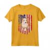 Bandiera Americana 4 Luglio Podenco Portoghese Maglietta - American Flag Portuguese Podengo Pequeno 4th Of July - Ideale per Amanti dei Cani