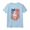 Bandiera Americana 4 Luglio Podenco Portoghese Maglietta - American Flag Portuguese Podengo Pequeno 4th Of July - Ideale per Amanti dei Cani