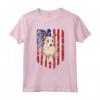 Bandiera Americana 4 Luglio Podenco Portoghese Maglietta - American Flag Portuguese Podengo Pequeno 4th Of July - Ideale per Amanti dei Cani