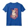 Bandiera Americana 4 Luglio Podenco Portoghese Maglietta - American Flag Portuguese Podengo Pequeno 4th Of July - Ideale per Amanti dei Cani