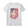 Bandiera Americana 4 Luglio Podenco Portoghese Maglietta - American Flag Portuguese Podengo Pequeno 4th Of July - Ideale per Amanti dei Cani