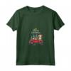 Portoghese Podengo Pequeno Natale Cane Camion Plaid Divertente Maglietta con Collo a V - Regalo Unico per Amanti del Podengo Pequeno - Felice Natale con il mio Cane!