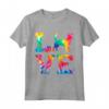 LOVE Portoghese Podengo Pequeno Tie Dye Cane Mamma Papà Maglietta - Ideale per gli Amanti dei Cani - Design Unico e Leggero
