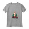 Portoghese Podengo Pequeno Natale Cane Camion Plaid Divertente Maglietta con Collo a V - Regalo per Amanti del Podengo Pequeno - Felice Natale