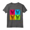 Portoghese Podengo Pequeno - Cane Pop Art Design Illustrazione Maglietta - Regalo per Amanti dei Cani - Ideale per Natale, Compleanni e San Valentino