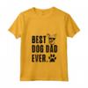 Donna Portoghese Podengo Pequeno Papà - Miglior Cane Papà mai - Maglietta con Collo a V - Regalo Ideale per Natale, Compleanni e San Valentino
