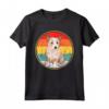L'alba Vintage Retro Podenco Portoghese Maglietta - Regalo Divertente per Amanti dei Cani - Design con Portuguese Podengo Pequeno