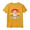 L'alba Vintage Retro Podenco Portoghese Maglietta - Regalo Divertente per Amanti dei Cani - Design con Portuguese Podengo Pequeno