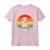 L'alba Vintage Retro Podenco Portoghese Maglietta - Regalo Divertente per Amanti dei Cani - Design con Portuguese Podengo Pequeno