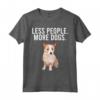 Meno Persona Più Cani - Podenco Portoghese Maglietta Divertente - Regalo per Amanti dei Cani
