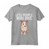 Meno Persona Più Cani - Podenco Portoghese Maglietta Divertente - Regalo per Amanti dei Cani