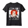 Canezilla Dogzilla Giapponese Podenco Portoghese - Maglietta Divertente per Amanti dei Cani - Ideale come Regalo