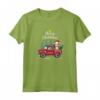 Portoghese Podengo Pequeno Natale Cane Camion Plaid Divertente Maglietta - Regalo Unico per Amanti del Podengo Pequeno - Ideale per Cane Mamma o Papà