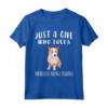 Funny I'm Just A Girl Who Loves Portuguese Podengo Pequenos Dog - Maglietta per Donne Amanti dei Cani Podenco Portoghese - Regalo Divertente