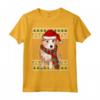 Ugly Christmas Podenco Portoghese Natale Maglietta - Regalo Divertente per Amanti dei Cani
