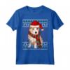 Ugly Christmas Podenco Portoghese Natale Maglietta - Regalo Divertente per Amanti dei Cani