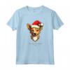 Portoghese Podengo Pequeno Cane Divertente Woofy Natale Semplice Maglietta - Regalo Unico per Amanti del Cane a Natale