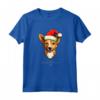 Portoghese Podengo Pequeno Cane Divertente Woofy Natale Semplice Maglietta - Regalo Unico per Amanti del Cane a Natale