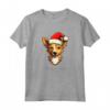 Portoghese Podengo Pequeno Cane Divertente Woofy Natale Semplice Maglietta - Regalo Unico per Amanti del Cane a Natale
