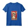 Divertente Portoghese Podengo Pequeno Natale Cattivo Vintage Maglietta con Collo a V - Regalo Unico per Amanti dei Cani - Ideale per Natale