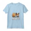 Donna Portoghese Podengo Pequeno Nope Funny Lazy Pet Dog Cute Maglietta con Collo a V - Regalo Divertente per Amanti dei Cani a Natale o San Valentino