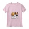 Donna Portoghese Podengo Pequeno Nope Funny Lazy Pet Dog Cute Maglietta con Collo a V - Regalo Divertente per Amanti dei Cani a Natale o San Valentino